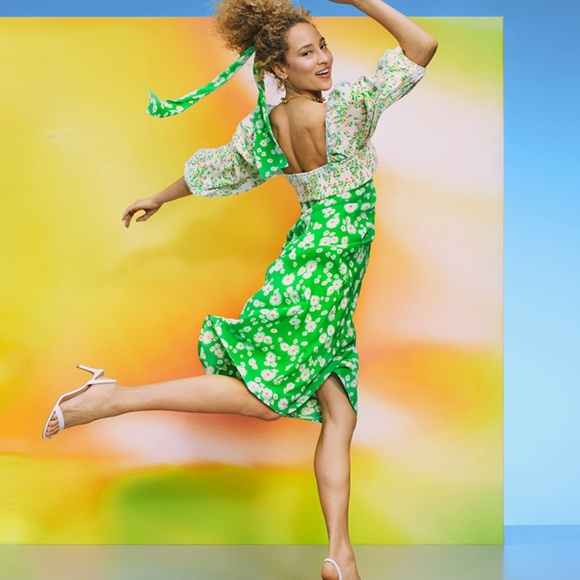 NWT RIXO x Target + Daisy Long Sleeve Swing Dress Size 0 - Picture 5 of 8